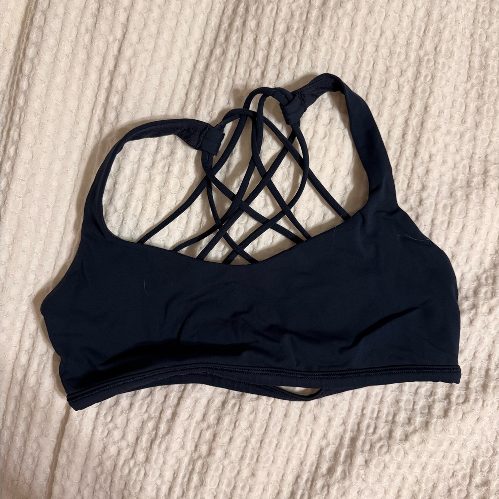 lululemon athletica Navy Strappy Sports Bra